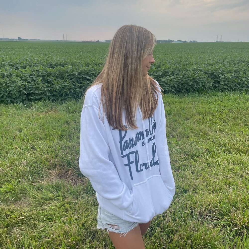 White Panama City Hoodie Large